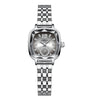 CRRJU Stainless Steel Women Watch Square Luxury Rhinestone Quartz Watch Business Waterproof Fashion Wrist Watch