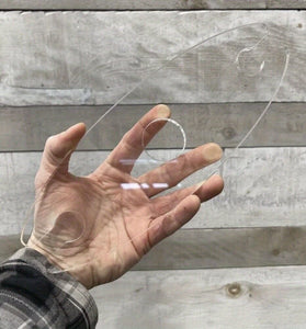 Transparent Acrylic Router Template Oval Handle Round Hollow Design Precision Woodworking Cutting Tools Router Inlay Template Furniture Cabinet Routing Accessories