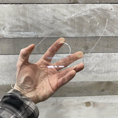 Transparent Acrylic Router Template Oval Handle Round Hollow Design Precision Woodworking Cutting Tools Router Inlay Template Furniture Cabinet Routing Accessories