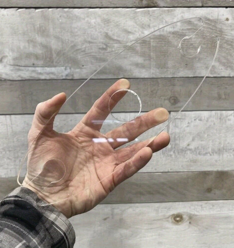 Transparent Acrylic Router Template Oval Handle Round Hollow Design Precision Woodworking Cutting Tools Router Inlay Template Furniture Cabinet Routing Accessories