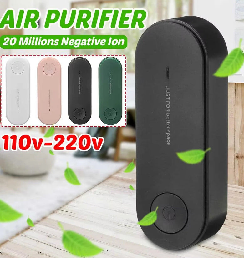 Anion Air Purifier Negative Ion Generator 5 Million Ion Output Energy Efficient Design Various Colors Suitable for Bedrooms Living Rooms and Offices