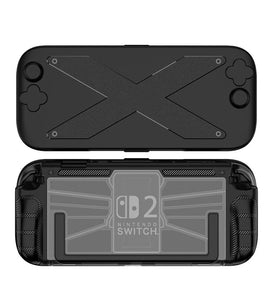 TPU+PC Case Ergonomic Handle Grip Cover Shockproof Handheld Game Console Case Anti-Drop Anti-Slip for Nintendo for Switch 2 Case