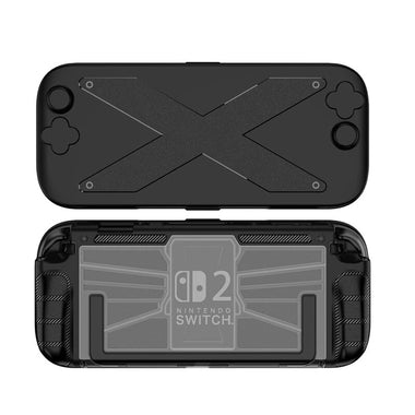 TPU+PC Case Ergonomic Handle Grip Cover Shockproof Handheld Game Console Case Anti-Drop Anti-Slip for Nintendo for Switch 2 Case