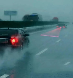 Car Auto LED Laser Fog Light Motorcycle Tail Lamp Vehicle Anti-Collision Taillight Brake Braking Warning Lamps Car Fog Light