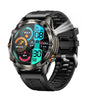 SENBONO KT80 1.46-inch HD Screen SOS Flashlight UV Light 3ATM Waterproof Heart Rate Blood Oxygen Monitor Sleep Monitoring Multi-sport Modes Smart Watch
