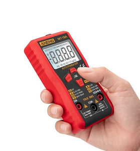 ANENG M118A Digital 6000 Counts Auto Range True Rms Mini Multimeter Transistor Meter with NCV Data Hold Flashlight