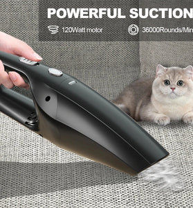 Cordless Vacuum Cleaner 9000Pa Suction Power 120W Portable Lightweight Handheld Rechargeable HEPA Filter Car Home Cleaning
