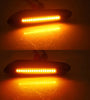 Pair Amber Flowing Water LED Turn Signal Side Marker Light for BMW 3 Series E36 E46 E90 E91 1 Series E81 E82 E87 E88