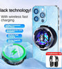 SL05 Back Magnetic Semiconductor Cooling Mobile Phone Radiator Wireless Fast Charge Cooler Digital Display for iOS Android Phone