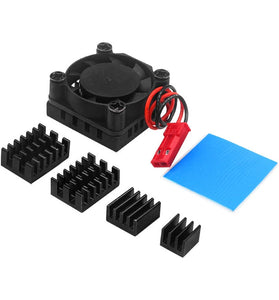 Orange Pi 5 Plus Cooling Fan Aluminum Heat Sink Dissipation with Thermal Pads CPU Chip Cooling for OPI 5 Plus Board