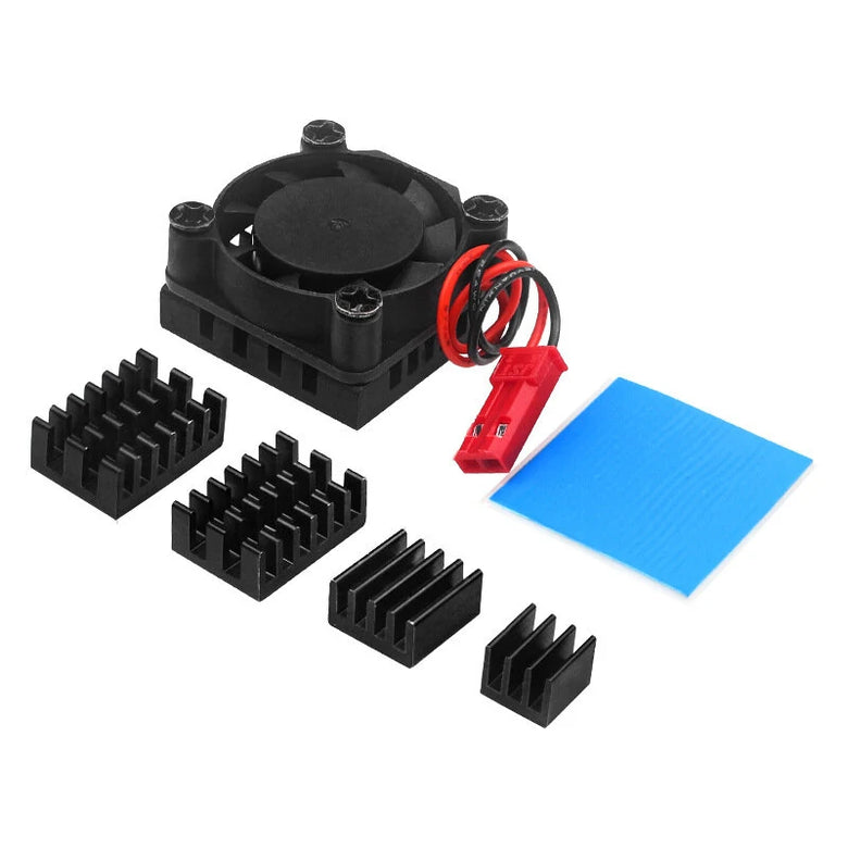 Orange Pi 5 Plus Cooling Fan Aluminum Heat Sink Dissipation with Thermal Pads CPU Chip Cooling for OPI 5 Plus Board