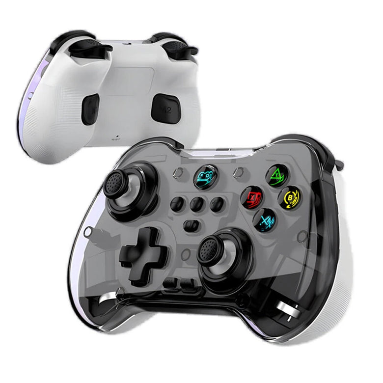 Z01X bluetooth Gaming Controller Wireless Six-axis Gamepad with Hall Effect Joystick Trigger Control Dual Vibration Motor Turbo Function for Switch, PC, Windows, iOS