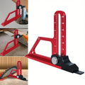 Adjustable Table Saw Depth Gauge 0-60mm with Metric and Inch Scale Aluminum Installing Blade Router Bits Height Measuring Gauge