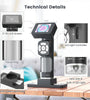 AD112 Portable Pocket 500X Microscope Kit 2-inch LCD Screen Handheld Digital Microscope with 8 Adjustable LED Lights Supports USB Connection to PC for Kids and Adults