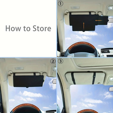 Car Sunshade Sun Visor Extender Anti-Glare Sun Blocker for Driver Passenger Car Sun Visor Sunshade Extender Automotive Sunshade Sun Block