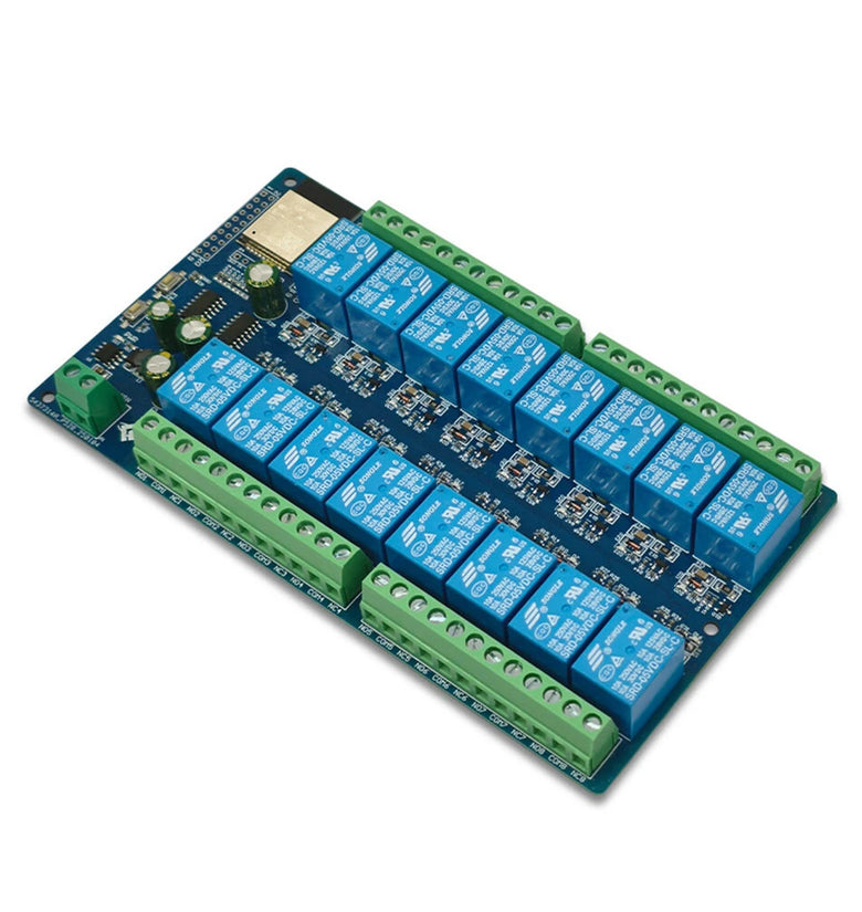 Power Supply ESP32 16 Channel Relay Module Development Board ESP32-WROOM Secondary Development DC5V/12V/24V