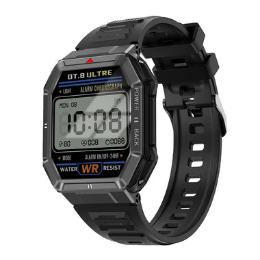 DT108 1.96inch HD Screen GPS Track AI Voice Assistant bluetooth Call Heart Rate Blood Oxygen Monitor Sleep Monitoring Electrocardiogram Function Multi-sport Modes Music Playback IP68 Waterproof Smart Watch