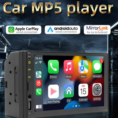 FX2 Car Multimedia Player 7 Inch Screen MirrorLink Android Auto Apple CarPlay Bluetooth GPS Navigation FM Radio 2 Din MP5 Player Head Unit