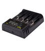 Yonii D4 Four Slot USB Rechargeable Lithium Battery Charger Multi-functional Intelligent Charger for 18650/26650/21700/AAA Battery