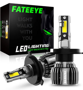 FATEEYE A700-F6 2PCS 60W LED Car Headlight Bulbs 13000LM LED Front Headlamp 6500K IP68 Waterproof for Car Modification