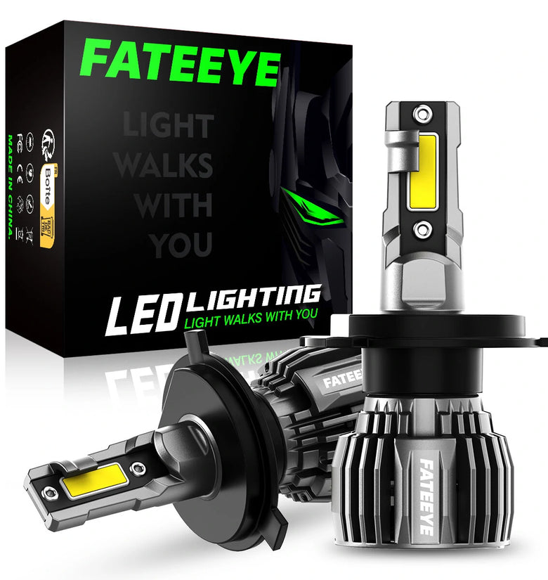 FATEEYE A700-F6 2PCS 60W LED Car Headlight Bulbs 13000LM LED Front Headlamp 6500K IP68 Waterproof for Car Modification