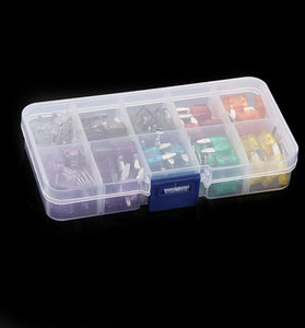 120Pcs Mini Fuse Kit Boxed 2A-35A Car Fuse Box Assortment with Clip Zinc Small Fuse