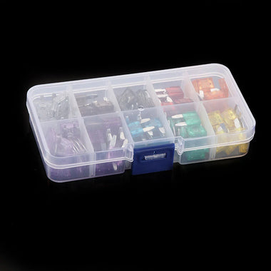 120Pcs Mini Fuse Kit Boxed 2A-35A Car Fuse Box Assortment with Clip Zinc Small Fuse