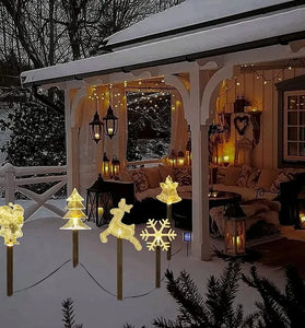 Solar Christmas Stake Light Outdoor Solar Garden Light Solar Landscape Pathway Light For Lawn Patio Yard Waterproof