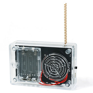 DIY Smart Intercom Radio Kit Adjustable Frequency 409.85MHz 87-108MHz OLED Display FM Walkie-Talkie Communication and Radio Listening