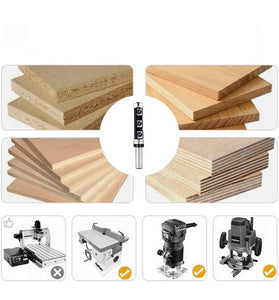 Woodworking Milling Cutter Router Bit Shank Size 1/2 inch 12mm Interchangeable Blades Easy Installation Perfect for Precision Cutting Sturdy Tool for Woodworking Projects