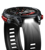 [World Premiere]Zeblaze Stratos 4 1.43-inch AMOLED GPS 5ATM&IP69K Waterproof Built-in Flashlight Compass&Barometric Altimeter 60 days Battery Life Voice Assistant bluetooth Call Heart Rate SpO2 Monitor Sleep Monitoring Multi-sport Modes Smart Watch