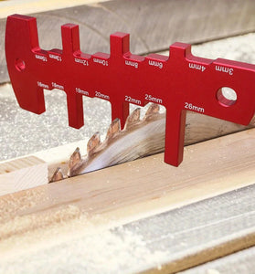 Aluminum Router Depth Gauge Tool 3-26mm Height Measuring Device Woodworking Table Saw Setup Cutting Blade Tool