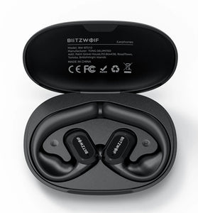 BlitzWolf BW-BTS10 OWS bluetooth Earbuds Bone Conduction Earphone IPX8 Waterproof Low Latency Game Open Ear Earhooks Sports Headphones with Mic
