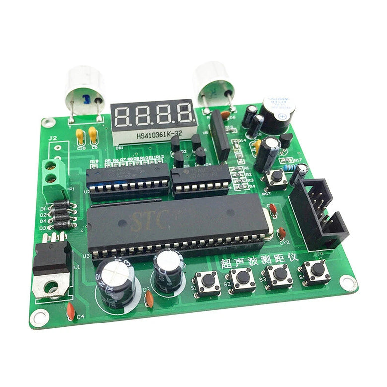 DC 9-12V DIY Ultrasonic Measuring Kit Multi-function Soldering Practice Training Assembly Electronic Distance Meter Components Kit