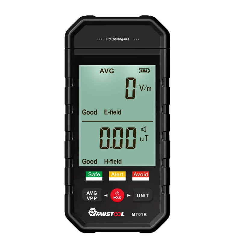 MUSTOOL MT01R 3-inch Electromagnetic Radiation Tester Electric Field & Magnetic Field Detection Radiation Status Rapidly Assess
