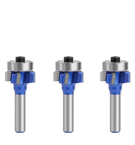 LAVIE 8mm Shank high quality 4 flutes Router Bit set woodworking milling cutter R1 R2 R3 Trimming Knife Edge