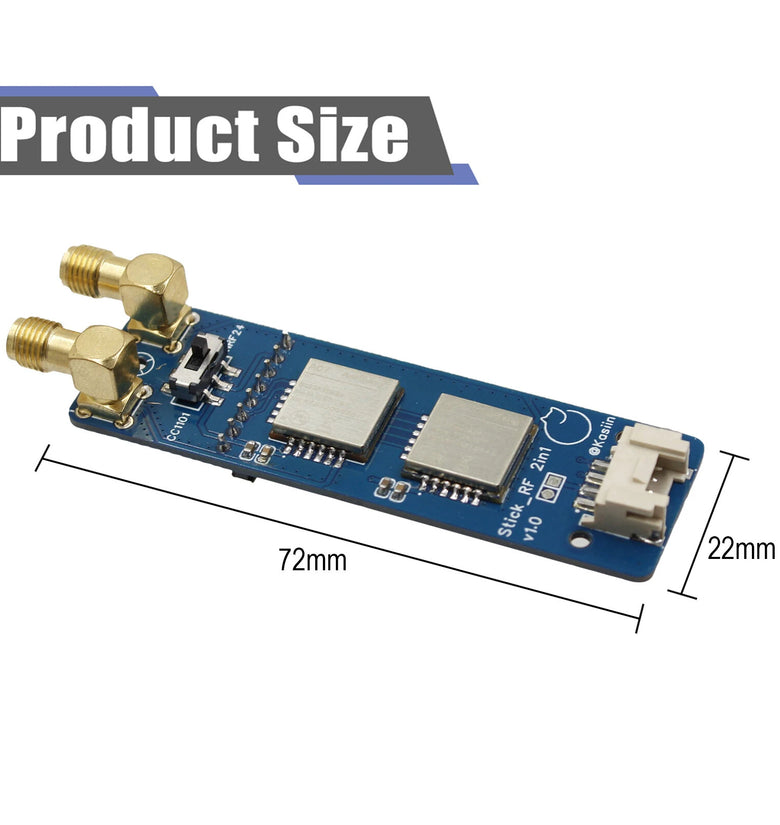 RF 2-in-1 IoT Module for M5Stack StickCPlus StickC Plus Extension with NRF24 2.4GHz and CC1101 433MHz Support Bruce Firmware