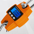 300kg Portable Handheld Scale Crane Scale Electronic Crane Scale LCD Digital Weighing Tool Industrial Heavy Duty Weight Stainless Steel Hook Scale Hanging Scale