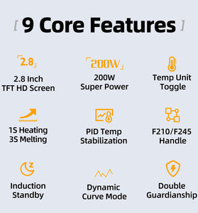 FNIRSI DWS-200 Intelligent Temperature-controlled Soldering Station Repair Electric Soldering Iron Peak Power 200W Super High Performance Professional