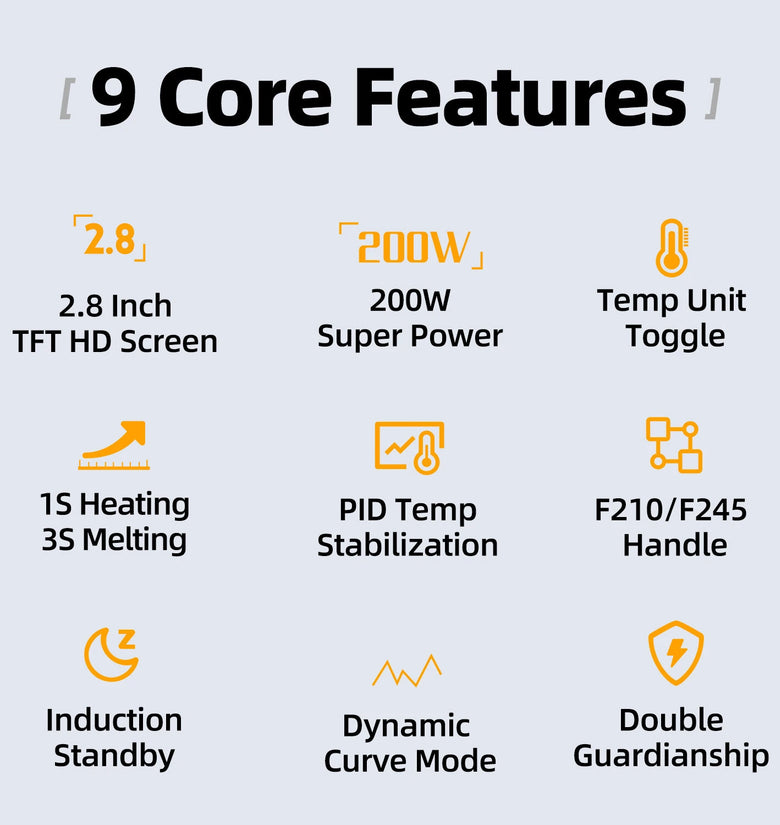 FNIRSI DWS-200 Intelligent Temperature-controlled Soldering Station Repair Electric Soldering Iron Peak Power 200W Super High Performance Professional