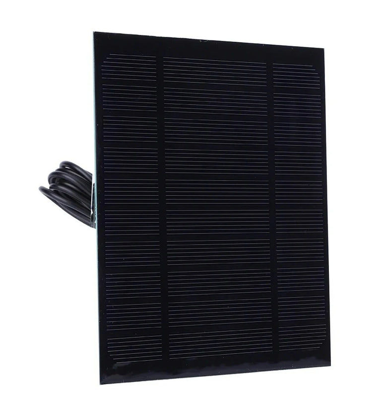 3.5W 5V Solar Panel Charger Micro USB 150x130mm Monocrystalline 22% High Conversion Efficiency Portable Solar Charger for Fans Lights Cameras