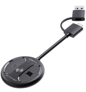 BlitzWolf BW-LE524 USB Audio Transmitter Adapter bluetooth V5.4 Adapter 50m Range Dual Connection Low Latency Mini Portable Type-C USB Transmitter Adapter for TV PC