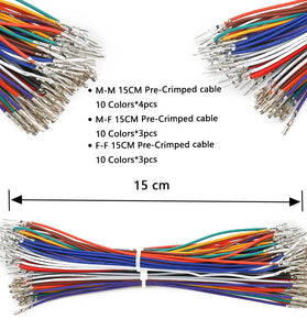 XH2.54MM Dupont Connector Kit Single Row Double Row Housing 2.54mm Pitch Wire Cable Male Female Pin Terminal Electrical Assembly Components