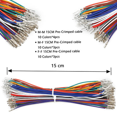 XH2.54MM Dupont Connector Kit Single Row Double Row Housing 2.54mm Pitch Wire Cable Male Female Pin Terminal Electrical Assembly Components