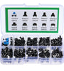 180Pcs 10 Values Tactile Push Button Switch Mini Momentary Tact Assortment Kit DIY