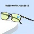 Universal +200 Night Vision/Transparent Reading Glasses for Men Women HD Anti-Blue Light Presbyopia Eyeglasses
