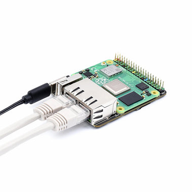 Raspberry Pi CM5 Dual Gigabit Ethernet Port Mini Expansion Board for Compute Module 5