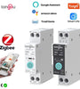 TO-Q-SY1-JZT Zigbe Din Rail Switch with Metering 32A-63A TUYA Smart Life APP & Voice Remote Control Real-Time Monitoring with Timing/Countdown Mode with Alexa Google Assistant
