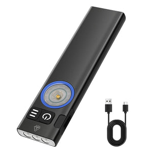 SEEKNITE U8 650LM EDC LED Flashlight Multi Modes Signal Light Moodlight Type-C Rechargeable Work Light Torch with Magnet Waterproof Camping Pocket Lantern