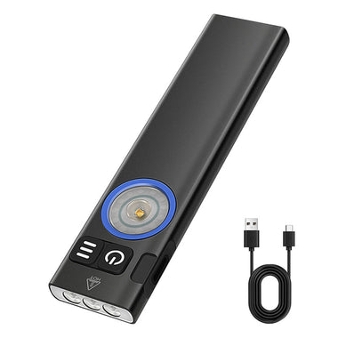 SEEKNITE U8 650LM EDC LED Flashlight Multi Modes Signal Light Moodlight Type-C Rechargeable Work Light Torch with Magnet Waterproof Camping Pocket Lantern